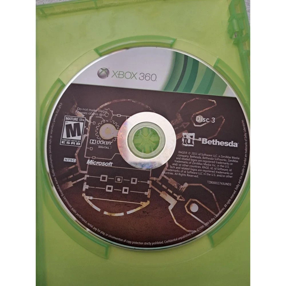 Rage Anarchy Edition Xbox 360 Bethesda id Software FPS Action Game NTSC‎ CIB